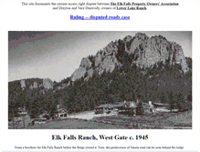 Tablet Screenshot of elkfallsranch.com